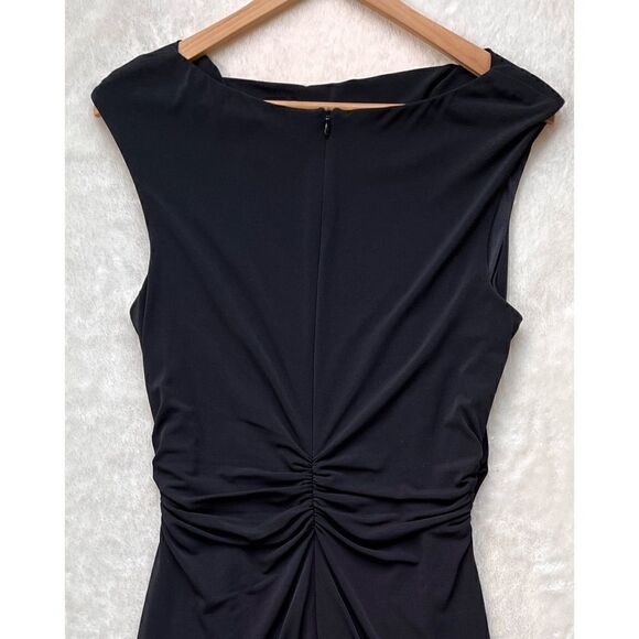 David Meister Cowl Neck Sheath Knee Length Dress in Black, Size 10 - Picture 13 of 15